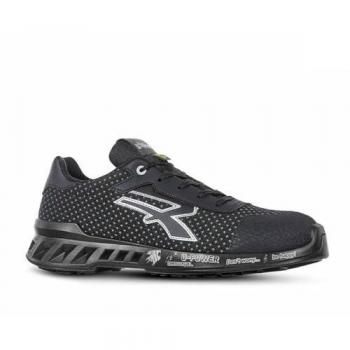 Zapato de Seguridad Logan ESD S3 CI SRC T-44, U-Power, Bajos y Ligeros, Color Negro, Tamaño 44