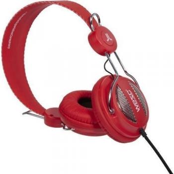 Wesc Oboe Blanery Green - Auriculares con sistema de manos libres, rojo y plateado