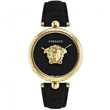 Versace Palazzo 39mm Black and Gold Women's Watch - Water Resistant 5ATM