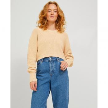 Jersey cropped de cuello redondo de mujer Jack & Jones