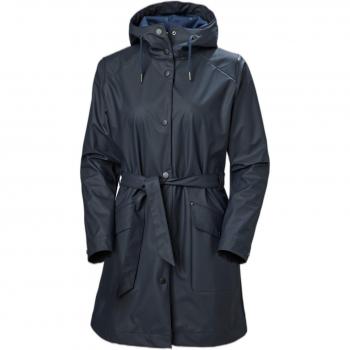 Helly Hansen Women's Kirkwall II Waterproof Raincoat - Navy Blue - Size L