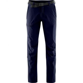Maier Sports Nil Men's Hiking Pants - Breathable Roll-Up Function, Dark Blue