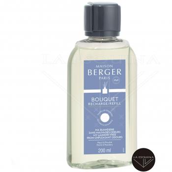 Recarga de Bouquet LAMPE BERGER Ma Buanderie Sans Mauvaises Odeurs 200ml - Carga Anti Olor Lavandería 200ml