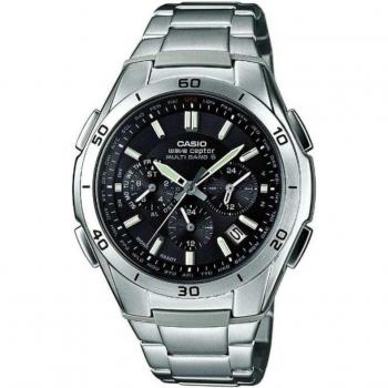 Solar Radio Wave Ceptor Multi-Band 6 Men's Watch Silver WVQM410DE1A2JF