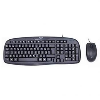 Njoit Teclado+Raton NJKEYMOUSE Multimedia Negro