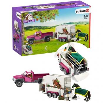 Schleich Playset de Vehículos Schleich Caballo - Juego de vehículos a caballo Schleich