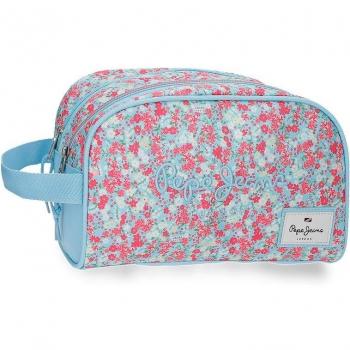 Neceser Pepe Jeans Aide Dos Compartimentos Adaptable Multicolor