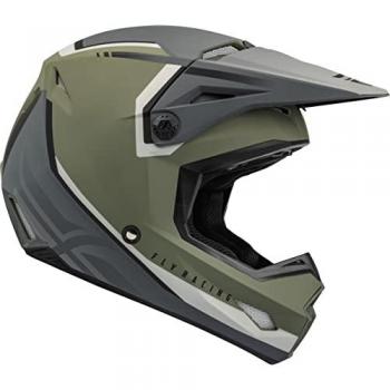 Casco de motocross FLY Racing Kinetic Olive, características: diseño ligero, ventilación optimizada, forro interior desmontable y lavable, sistema de cierre ajustable, homologación de seguridad
