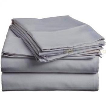 400-thread Count bedskirt Reino Unido solo color gris sólido 100% algodón egipcio
