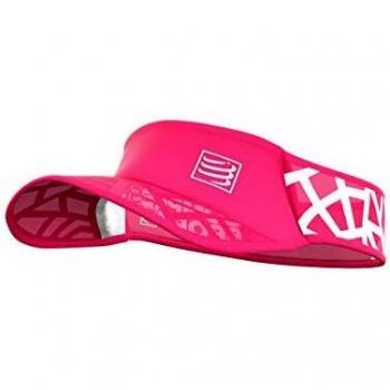 COMPRESSPORT - Visera para Correr en Rojo/Negro - Spiderweb Ultralight Visor - Ultraligero y Altamente ventilado - Fibras de Secado rápido