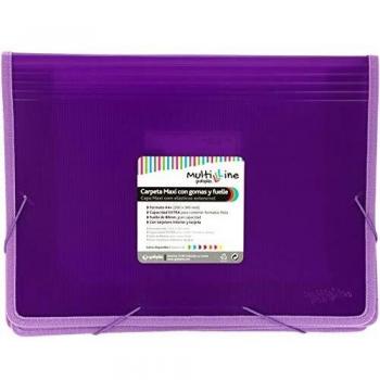 Grafoplás 4802035. Carpeta Maxi con Gomas y Fuelle, Violeta, A4+, Multiline