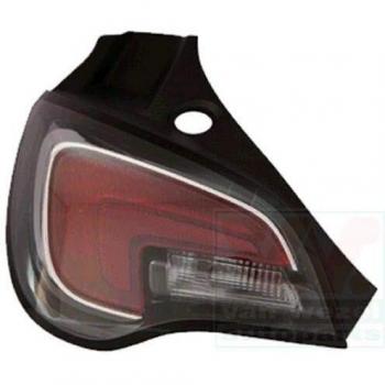 Piloto trasero izquierdo Van Wezel 3703923 para Opel Adam con soporte de lámpara, color negro