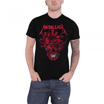 Metallica Heart Skull Short Sleeve T-Shirt for Men - Black - S to XXL