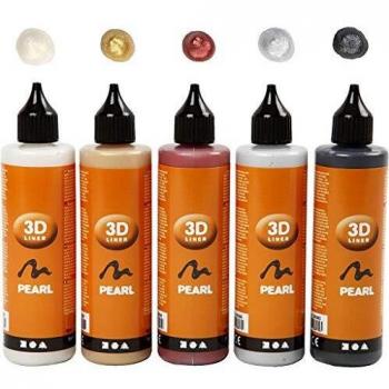 Liner 3D Metalizado - Set de 5 Botellas de 100 ml
