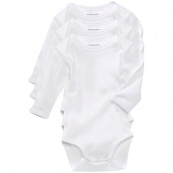 Vertbaudet – Juego de 3 bodies Bio Collection blancos manga larga blanco blanco Talla:36M - 94CM