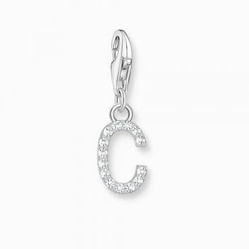 Women's Charms Charmista White Zirconia Letter C Charm Pendant 1943-051-14