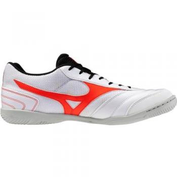 Zapatilla de Fútbol Sala Mizuno MRL Sala Club, Unisex Adulto, Color Blanco y Rojo, Talla 45 EU