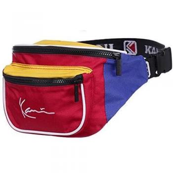 Karl Kani SIGNATURE BLOCK WAIST BAG 631 RED BLUE YE 4004631