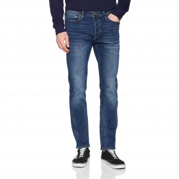 Jack And Jones Mes Tim 782 Slim Straight Jeans - Blue Denim - 32W X 34L