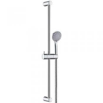 Clever 99624 Conjunto Barra Ducha Abs Ø19X700 3F City Air, Cromado