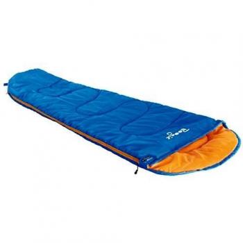 Saco de Dormir Mumia Boogie Azul/Naranja 70 x 170 cm Ligero para Niños y Jóvenes