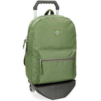 Pepe Jeans Cross Mochila con carro 44 cm, color Verde Kaki