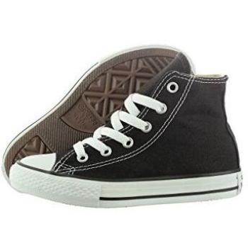 Converse Chuck Taylor All Star Core Hi Zapatillas de tela, Unisex - Infantil, Negro, 31.5
