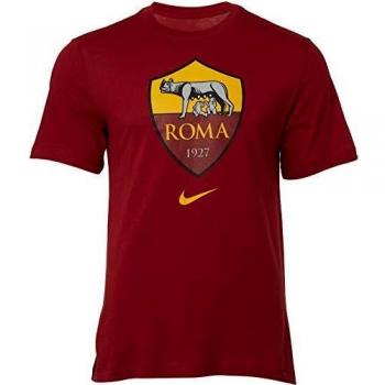 NIKE Roma M NK tee Evergreen Crest T-Shirt, Hombre, Team Crimson, S