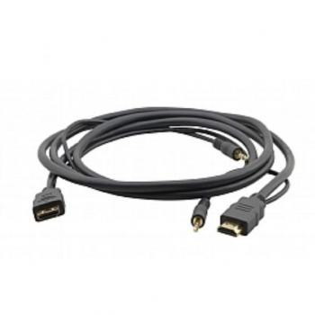 Kramer High-Speed HDMI and 3.5mm Audio Cable, 3m, Male to Male, Black