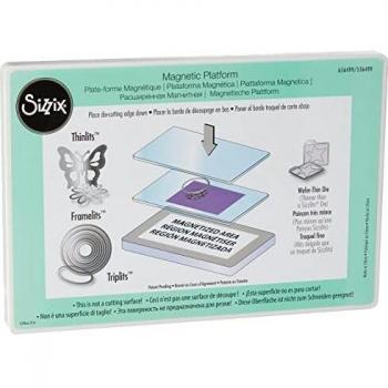 Rayher 57992000 Plataforma magnética Sizzix, Acero Inoxidable, para Frameltis + Thinlits, SB-Bli 1unid