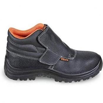 Bota de Trabajo de Cuero Beta 7245BK con Protección Frontal, Talla UK 11 / EU 46