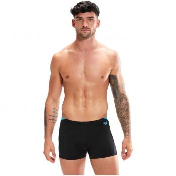 Bañador de hombre de natación Speedo Hyperboom Splice Aquashort negro azul claro - 28