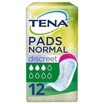 TENA Lady Discreet Normal - Almohadillas para incontinencia, 12 unidades
