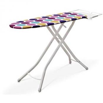 Tabla de planchar Cesena 120x38 cm con bandeja para centro de planchado, diseño multicolor