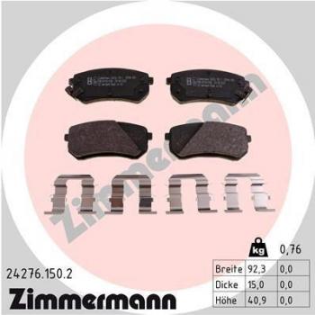 Pastillas de freno ZIMMERMANN 24276.150.2