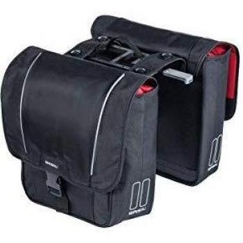 Basil Sport Design MIK Double Alforja, Unisex, Negro, 32 Litre