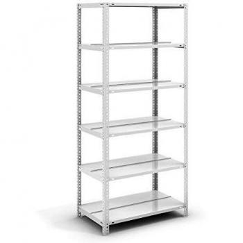 Estantería de Archivo Doble Cara Hofe, Color Gris Claro RAL 7035, Altura 1850 mm, Dimensiones 750 x 600 mm