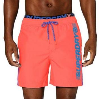 Superdry State Volley Swim Short Pantalones Cortos, Naranja