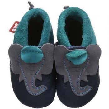Pololo Jonathan tobago/waikiki - Zapatillas de casa de cuero niño, color azul, talla 20/21