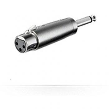 Adaptador XLR a 6.35 mm Mono MicroConnect - Cambiador de Género Plata