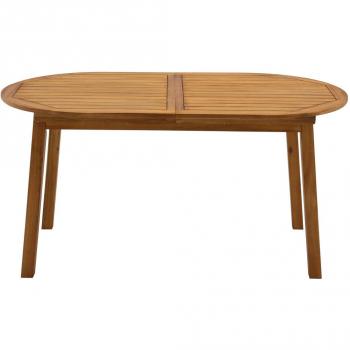 Miliboo - Mesa de jardín extensible de madera maciza 160-210 cm mayel
