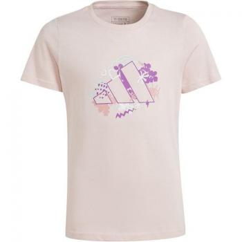 Camiseta de fitness adidas training graphic niña rosa talla 14