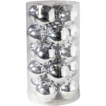 Conjunto de 20 elegantes bolas de Navidad colgantes en color Oro de 8cm para decorar el árbol navideño