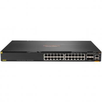 HPE Aruba 6300M 24-Port Layer 3 Managed Gigabit Ethernet Switch with Class 4 PoE and 4-Port SFP56 Uplink