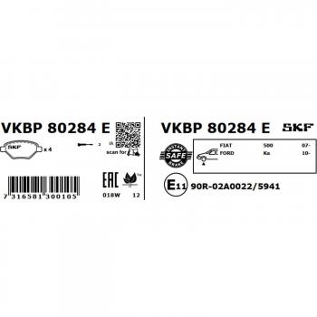 Pastillas de freno SKF VKBP 80284 E