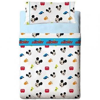 MICKEY COLORS FRANELA, Juego de Sabanas 105 cms.