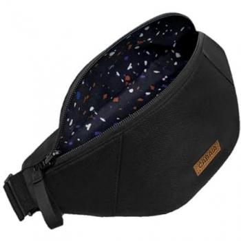 Riñonera Reversible Cabaia Oxford Reciclada 1.5L para Hombre - Color Negro