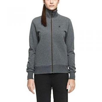 OnePiece High Neck Zip Out, Jersey de Deporte para Mujer, Grau