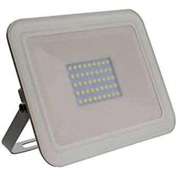 Foco Proyector LED Slim 30W 120lm/W IP65 Cristal Blanco 6000K Frío