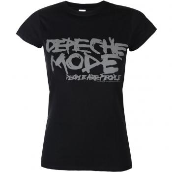Depeche Mode Women's T-Shirt - People Are People - Sizes S to XXL - Black - Plastic Head